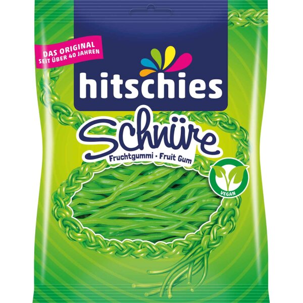 Hitschies | Schnüre Apfel, Fruchtgummi • 125g ➤ VPE = 15 Stück