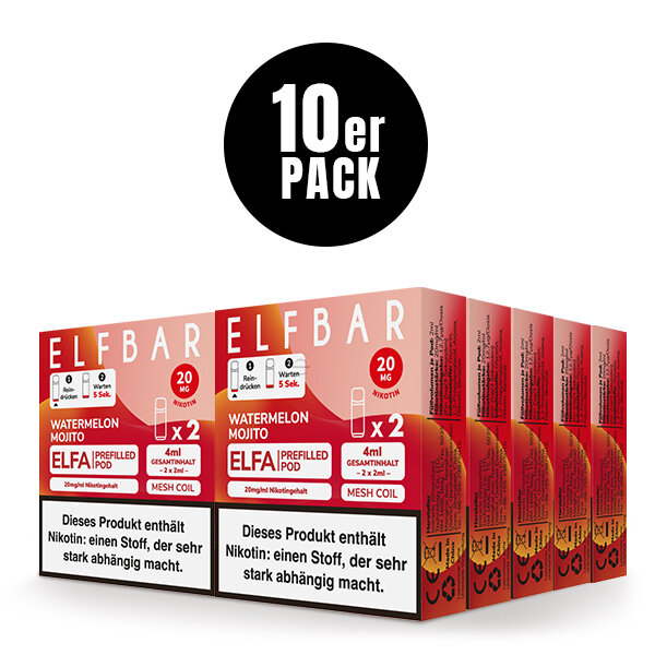 Elfbar | ELFA CP Prefilled Pod Watermelon Mojito, E-Shisha, E-Zigarette, Vape
