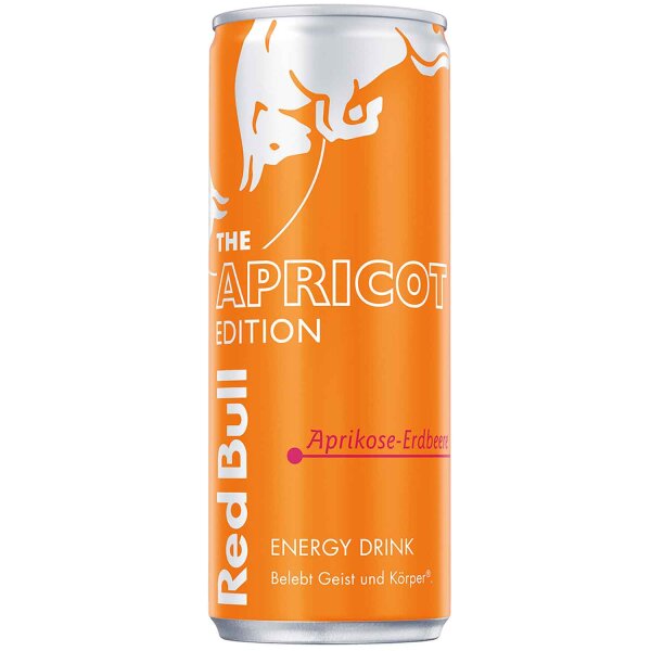 Red Bull | Apricot Edition • Aprikose-Erdbeere • Energydrink • 250ml ➤ VPE = 24 Stück