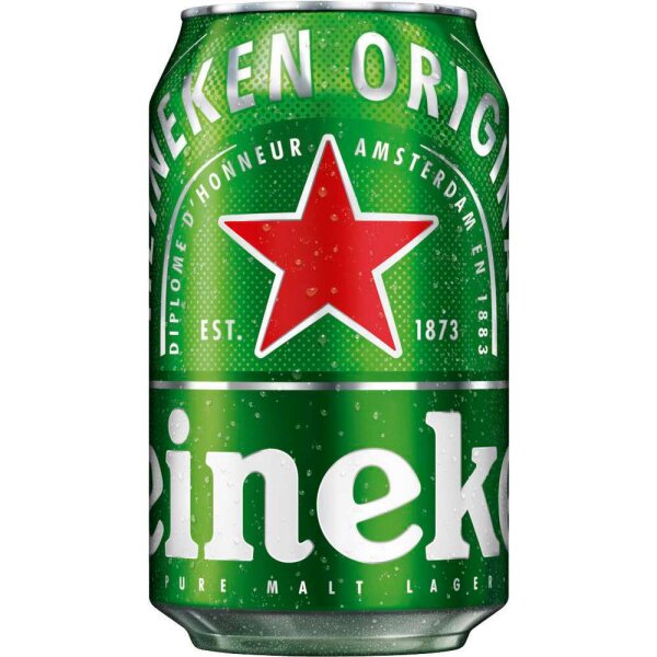 Heineken | Premium Lagerbier • Qualität in der Dose • 5% • 330ml ➤ VPE = 24 Stück