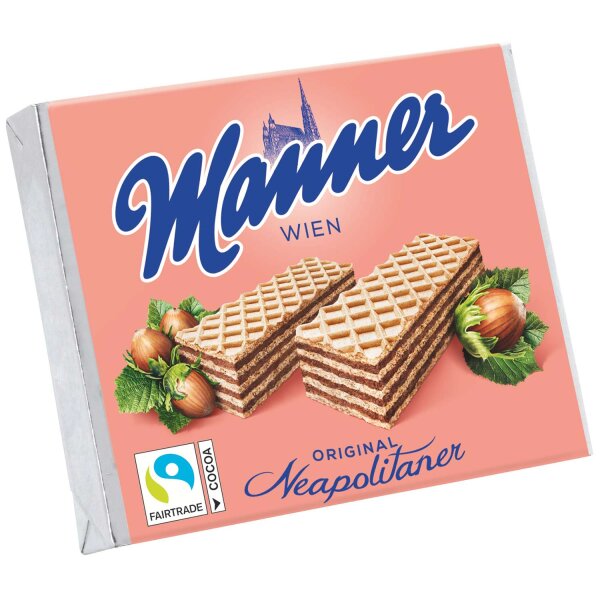 Manner | Original Neapolitaner • Waffeln, Schnitten • 75g ➤ VPE = 12 Stück