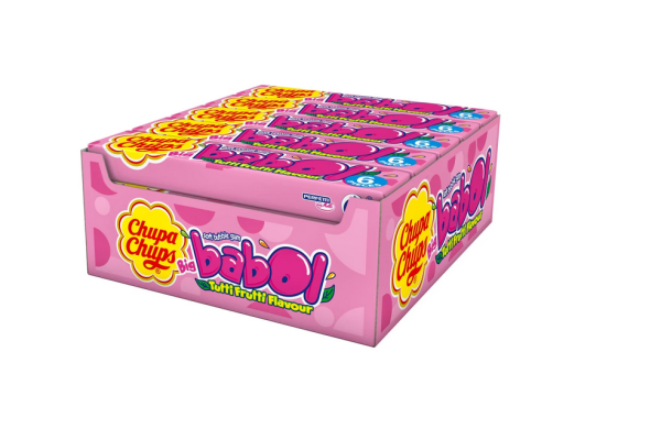 Chupa Chups | 20x Big Babol Tutti Frutti, Kaugummi, 27,6g