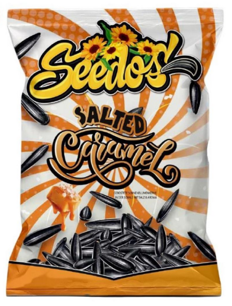 SEEDOS | Sonnenblumenkerne Salted Caramel • 100g ➤ VPE = 36 Stück