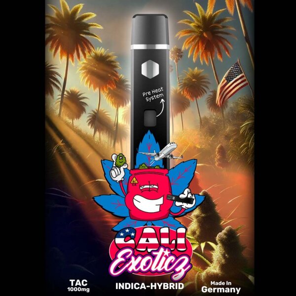 Happys Amsterdam | TAC Vape - Cali Exoticz Geschmack1ml - Import Snac