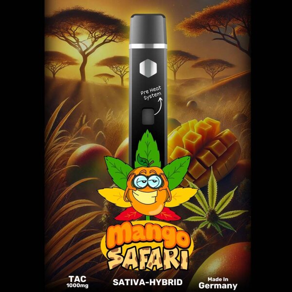 Happys Amsterdam | TAC Vape - Mango Safari Geschmack1ml - Import Snac