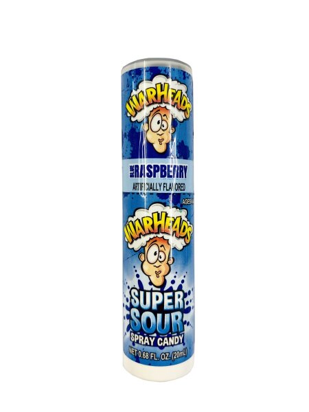 Warheads | Super Sour Spray Candy Blue Raspberry 20ml, amerikanische Süßigkeiten, USA