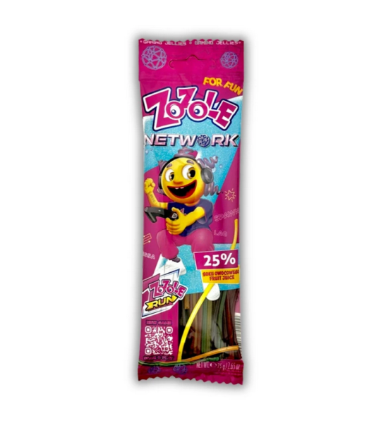 Zozole | Network - Himbeer Gummibonbons • 75g ➤ VPE = 32 Stück