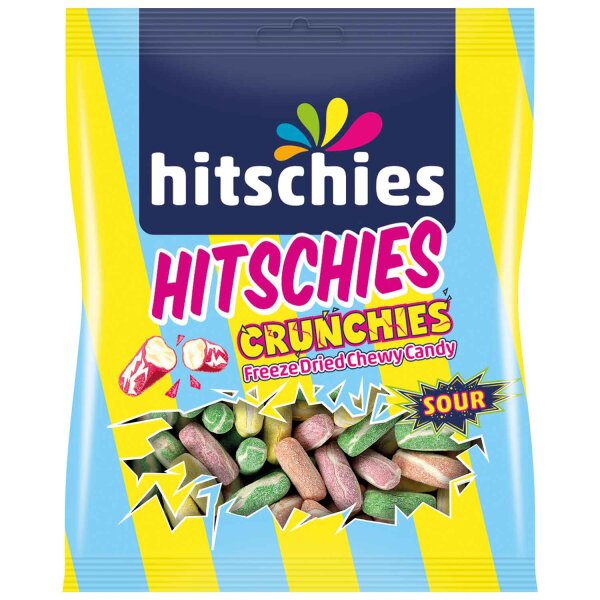 Hitschies | Crunchies Sour Mix, Gefriergetrocknetes Kaubonbon • 75g ➤ VPE = 16 Stück