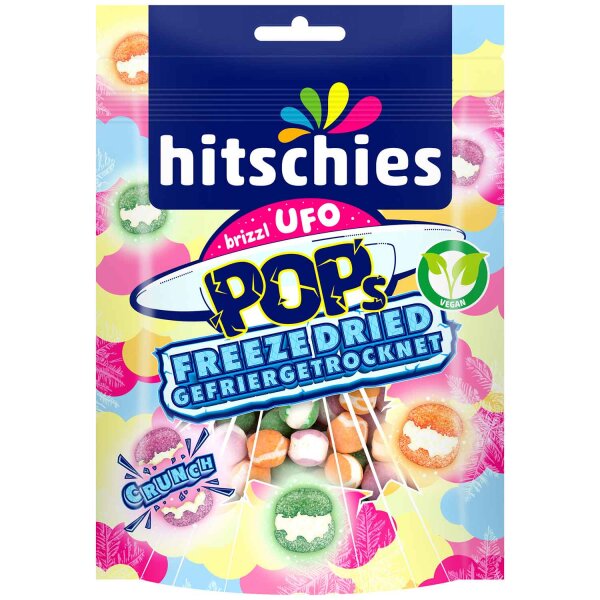 Hitschies | brizzl Ufo Pops Freeze Dried, Gefriergetrocknet • 50g ➤ VPE = 10 Stück