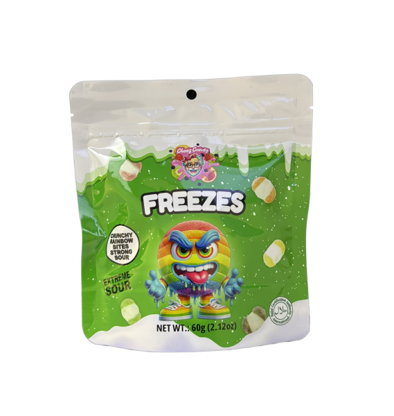 Chaos Candy | Freezes Dried Candy Crunchy Rainbow Bites Strong Sour • 60g ➤ VPE = 24 Stück