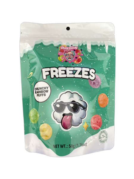 Chaos Candy | Freezes Dried Candy Crunchy Rainbow Puffs • 50g ➤ VPE = 24 Stück
