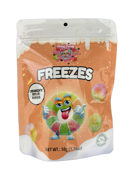 Chaos Candy | Freezes Dried Candy Crunchy Sour Rings • 50g ➤ VPE = 24 Stück