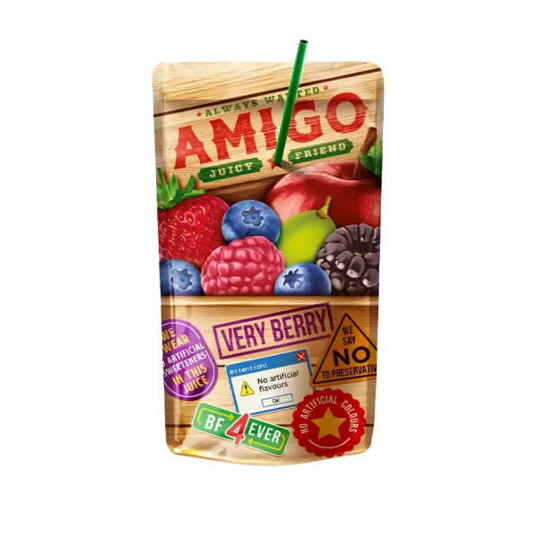 Amigo | Very Berry Softdrink • Einweg • 200ml ➤ VPE = 8 Stück