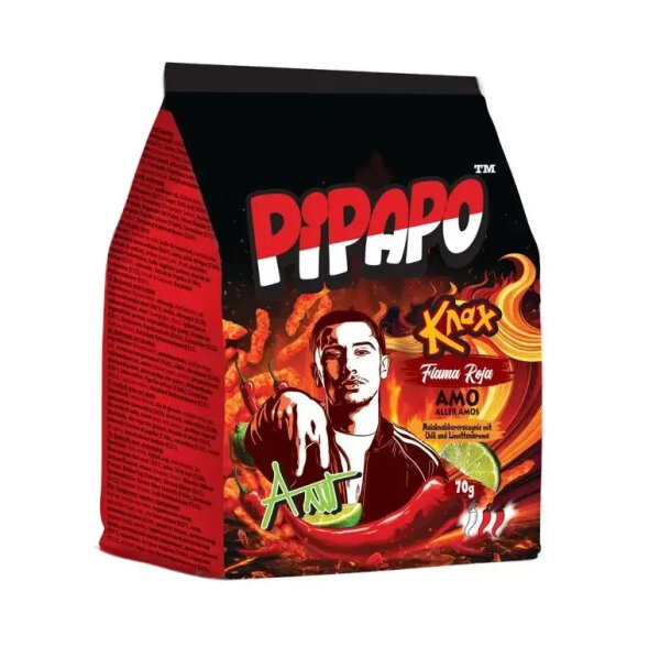 AMO´s | Pipapo Knax Chips • Flama Roja • 70g ➤ VPE = 24 Stück