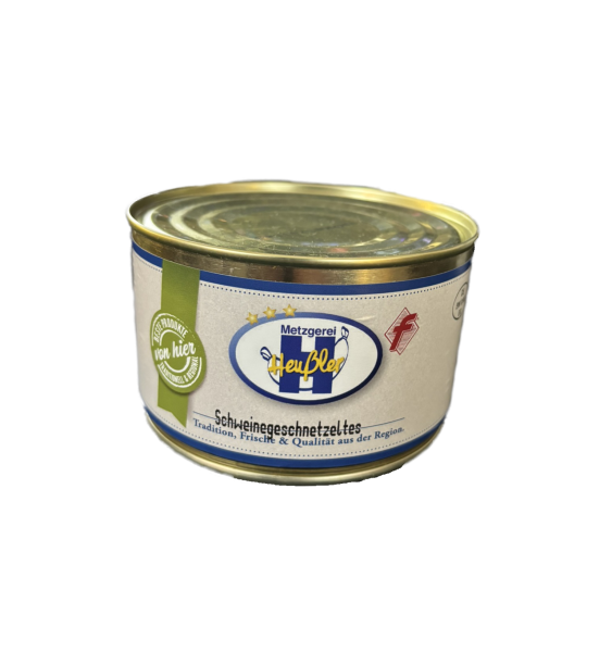 Metzgerei Heußler | Schweinegeschnetzeltes • Dose • 400g