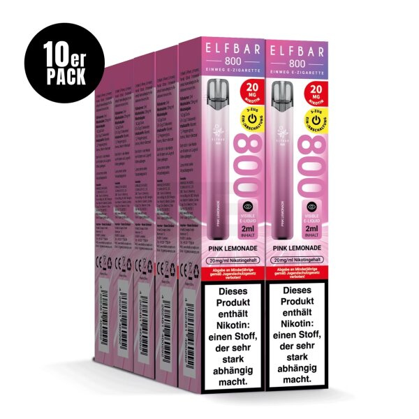 Elfbar 800 | Pink Lemonade • Einweg E-Zigarette, Vape • 20mg