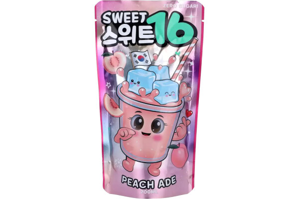 Sweet 16 | Korean Peach Ade • Erfrischungsgetränk • 200ml ➤ VPE = 10 Stück