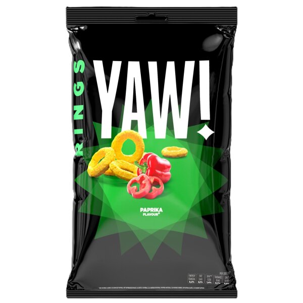 YAW! | Snack Rings • Paprika • 60g ➤ VPE = 28 Stück