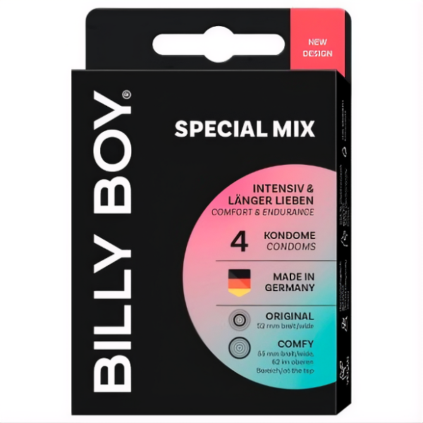 Billy Boy | Kondome • Special Mix • 4er Packung ➤ VPE = 36 Stück