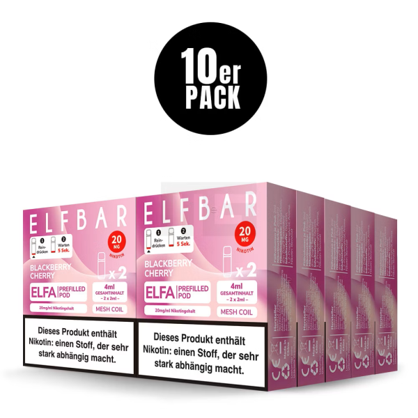 Elfbar | ELFA CP Prefilled Pod Blackberry Cherry, E-Shisha, E-Zigarette, Vape
