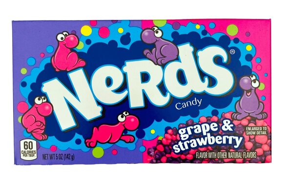 Nerds | Grape & Strawberry • Mini-Dragees • USA • 141g ➤ VPE = 12 Stück