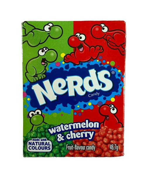 Nerds | Watermelon & Cherry • Mini-Dragees • USA • 46,7g ➤ VPE = 36 Stück