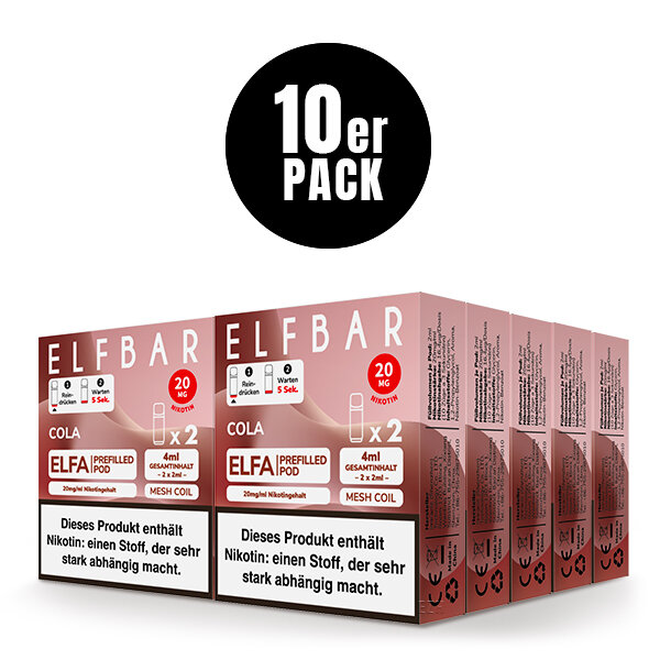 elfbar elfa master akku ELF Bar ELFA CP 500mAh Pod Mod mit Softtouch-Oberfläche
